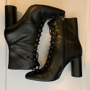 Zara lace up ankle boots